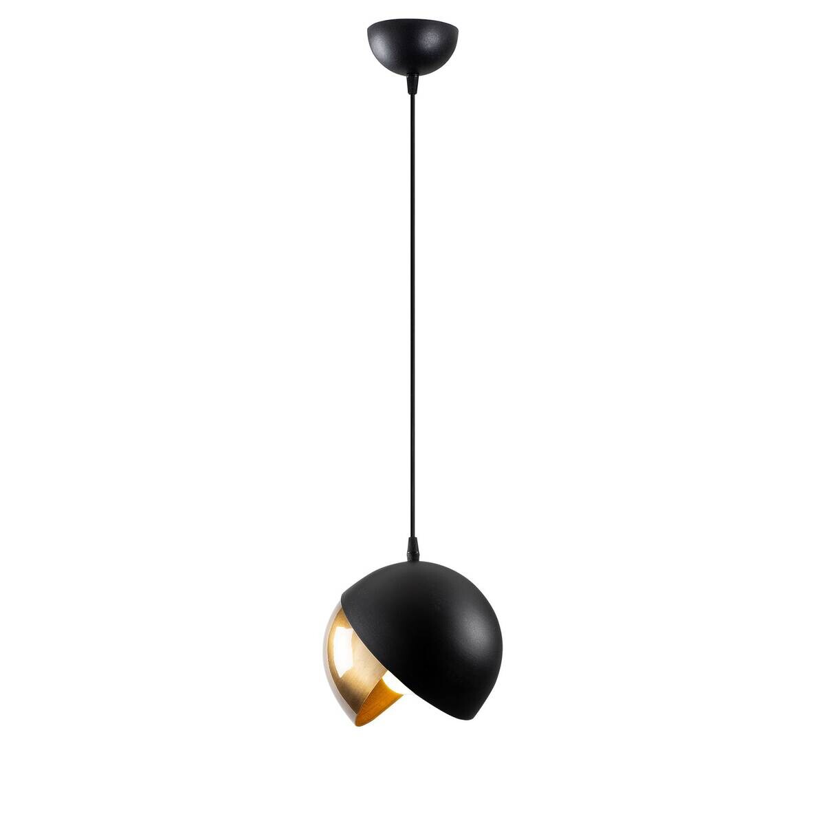Opviq Pendelleuchte Berceste schwarz gold Metall B/H/T/L/D: ca. 20x114x20x20x20 cm E27 1 Brennstellen