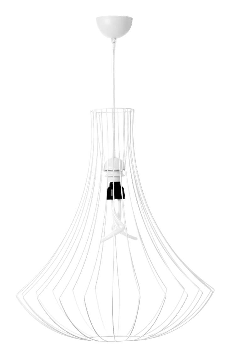 Kayoom Pendelleuchte Chiara 110 weiß Eisen B/H/L: ca. 52x60x52 cm E27 1 Brennstellen