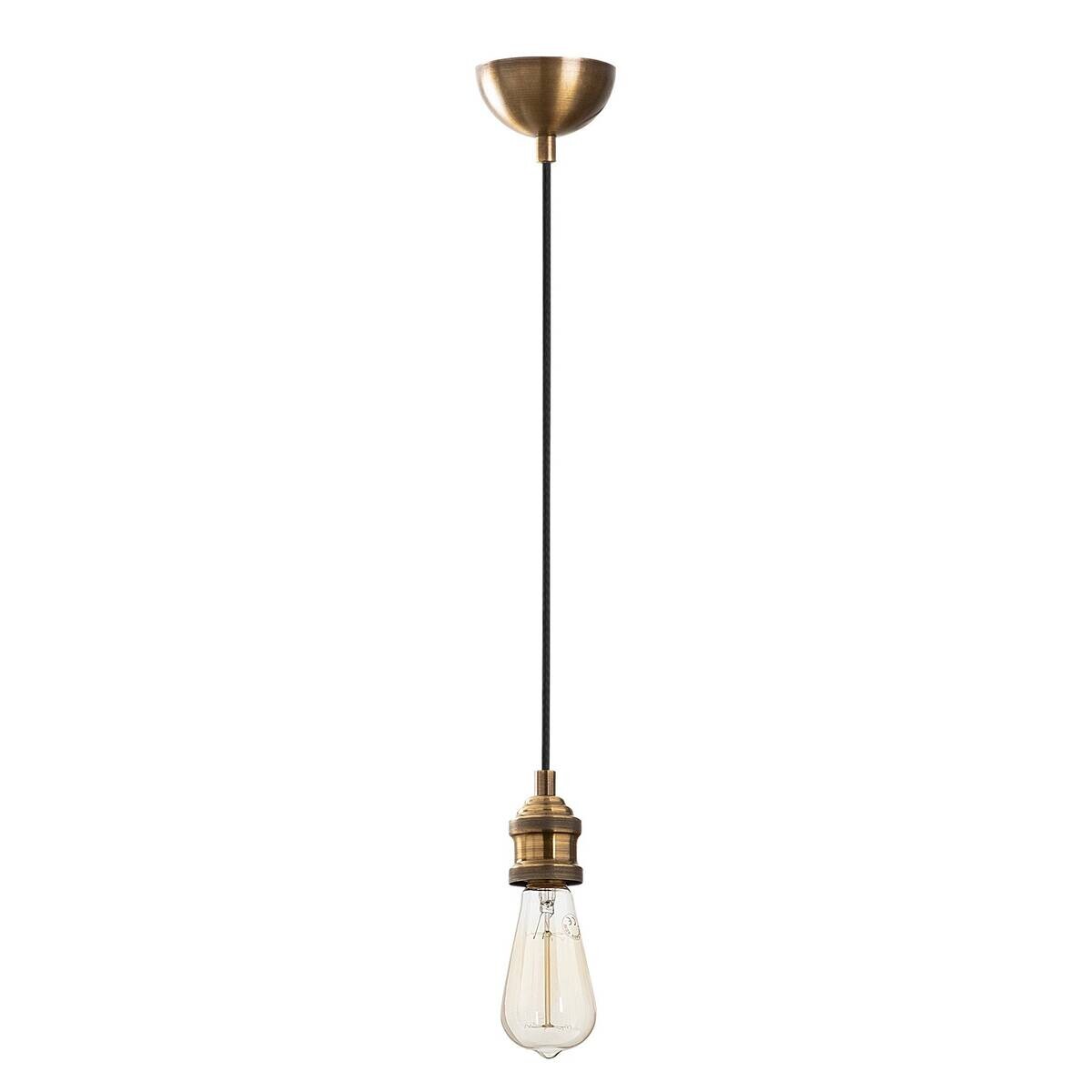 Opviq Pendelleuchte messing B/H/T: ca. 6x102x6 cm E27 1 Brennstellen