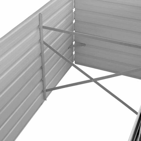 Hochbeet anthrazit Stahl B/H/L: ca. 80x45x240 cm