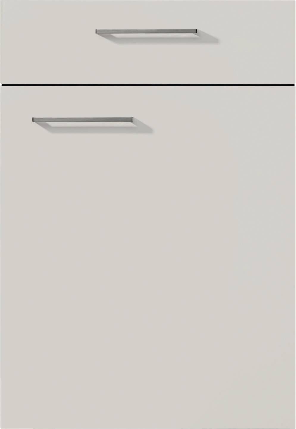 nobilia Doppelblock Touch schwarz Lacklaminat supermatt B/T/L: ca. 150x60x260 cm