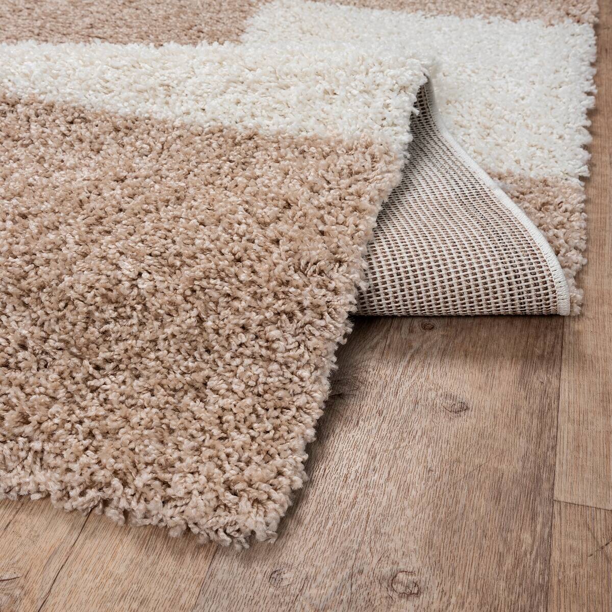 Sanat Hochflorteppich MILANO beige B/L: ca. 140x200 cm