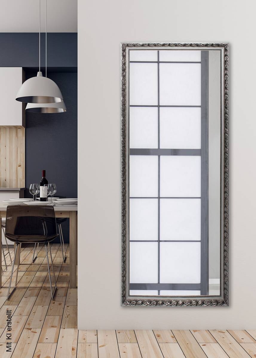 Mirrors & More Rahmenspiegel Sonja silber Optik B/H: ca. 70x170 cm