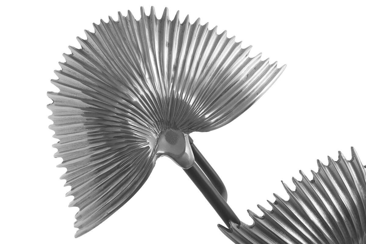 Kayoom Tischleuchte silber Aluminium B/H/L: ca. 16x60x38 cm E27 2 Brennstellen
