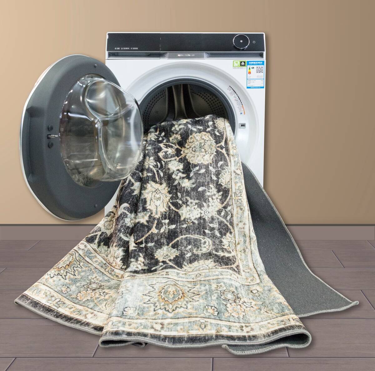 Teppich Silk grau B/L: ca. 200x290 cm