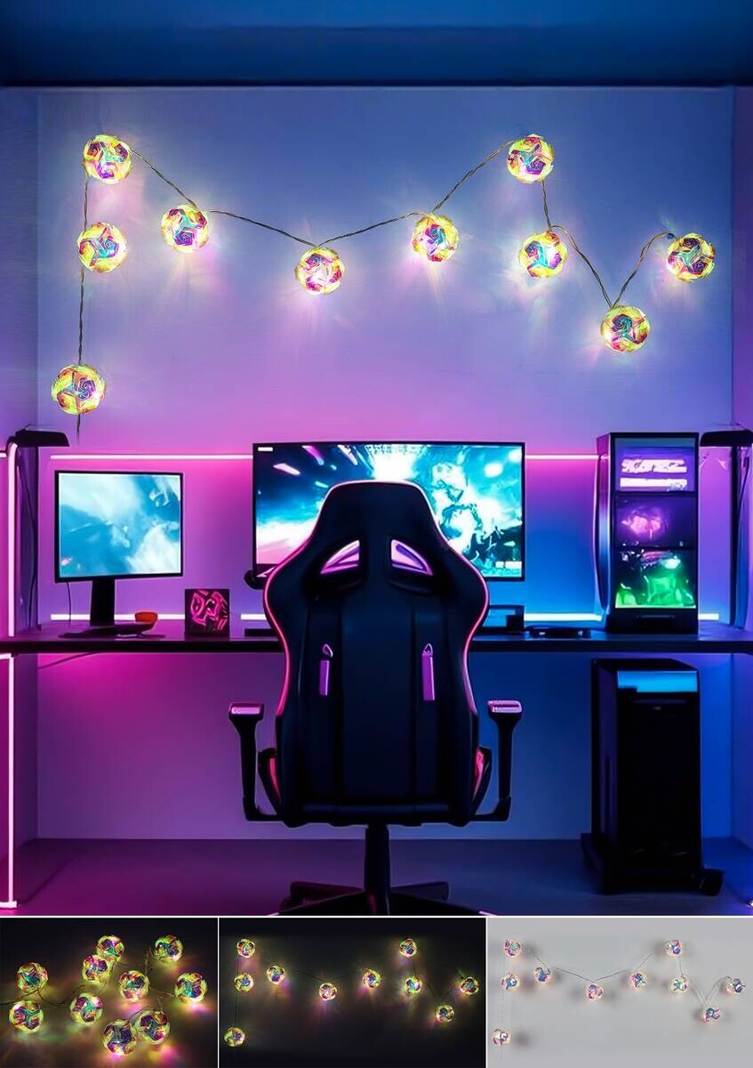 Nolo LED-Lichterkette String transparent B/H/T: ca. 165x5x4 cm