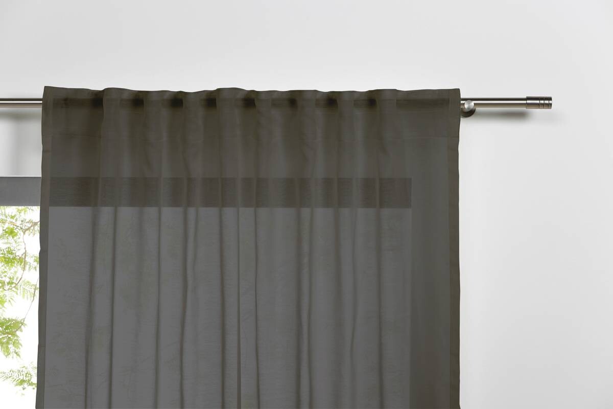 Kombivorhang PURE grau B/L: ca. 135x300 cm