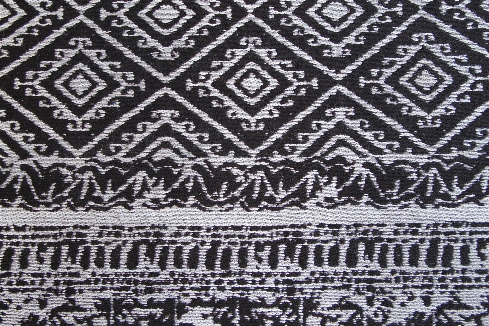Kayoom Flachgewebeteppich Sunny 110 schwarz B/L: ca. 80x150 cm