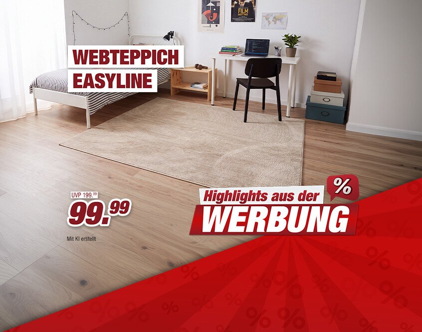 Unsere Werbe Highlights - -6 Webteppich Easyline