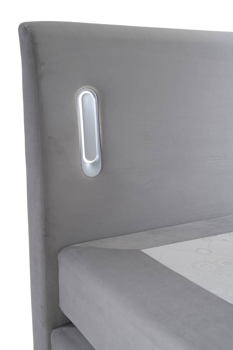 Boxspringbett Lighting grau Liegefläche B/L: ca. 160x200 cm