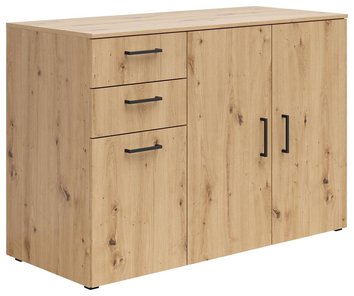 Kommode Multi-Stauraum Typ 29 Eiche Artisan Nachbildung B/H/T: ca. 120x83x52 cm