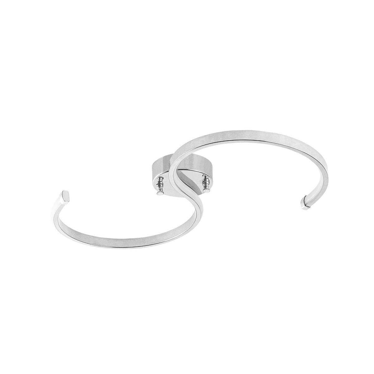 Opviq LED-Deckenleuchte Chrom B/H/T: ca. 25x51x5 cm