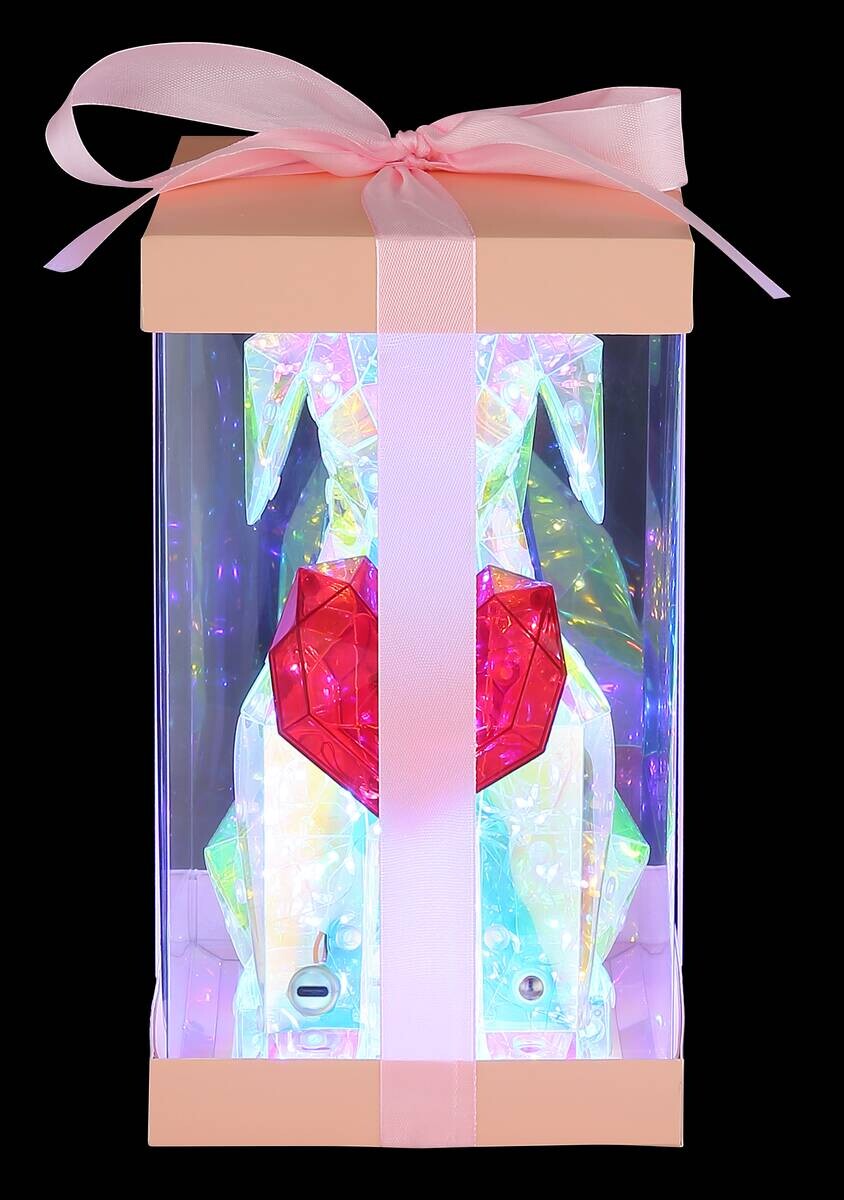 GLOBO LED-Dekoleuchte BRONDAR klar Kunststoff B/H/T: ca. 13x23x17 cm 1 Brennstellen