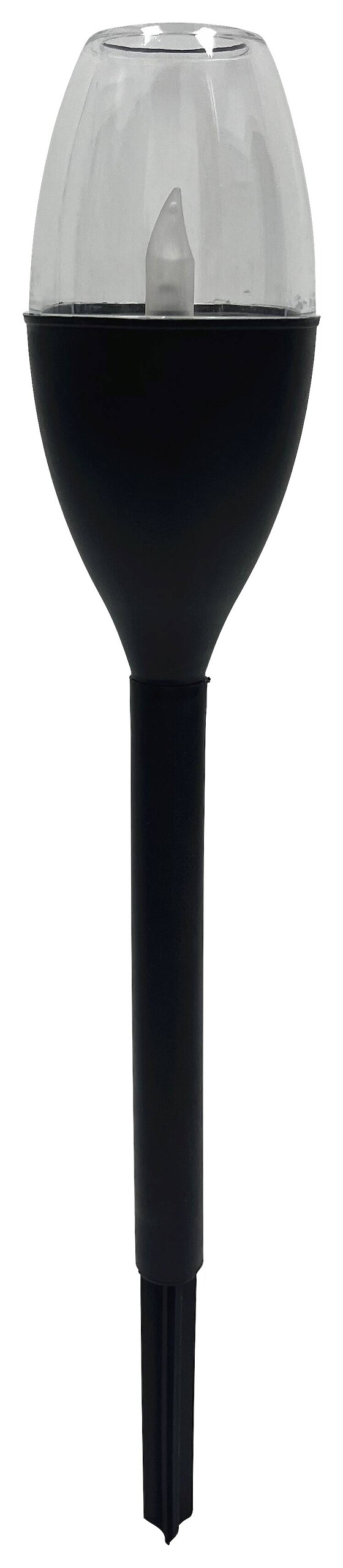 Solarleuchte schwarz Kunststoff H/D: ca. 39,5x6,2 cm