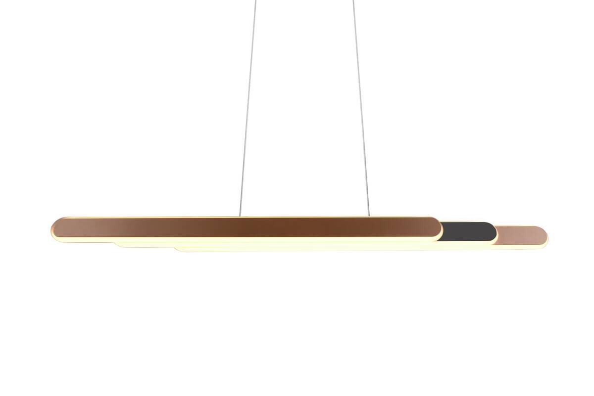 Reality LED-Pendelleuchte kaffee Metall