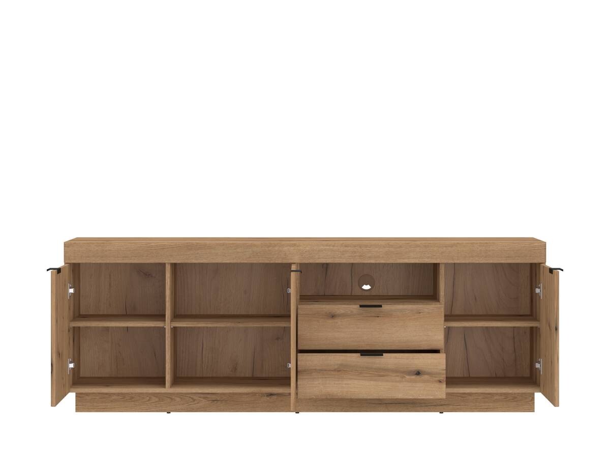 Lowboard Delamar Eiche Evoke Coast Nachbildung B/H/T: ca. 185,9x66,6x39,6 cm