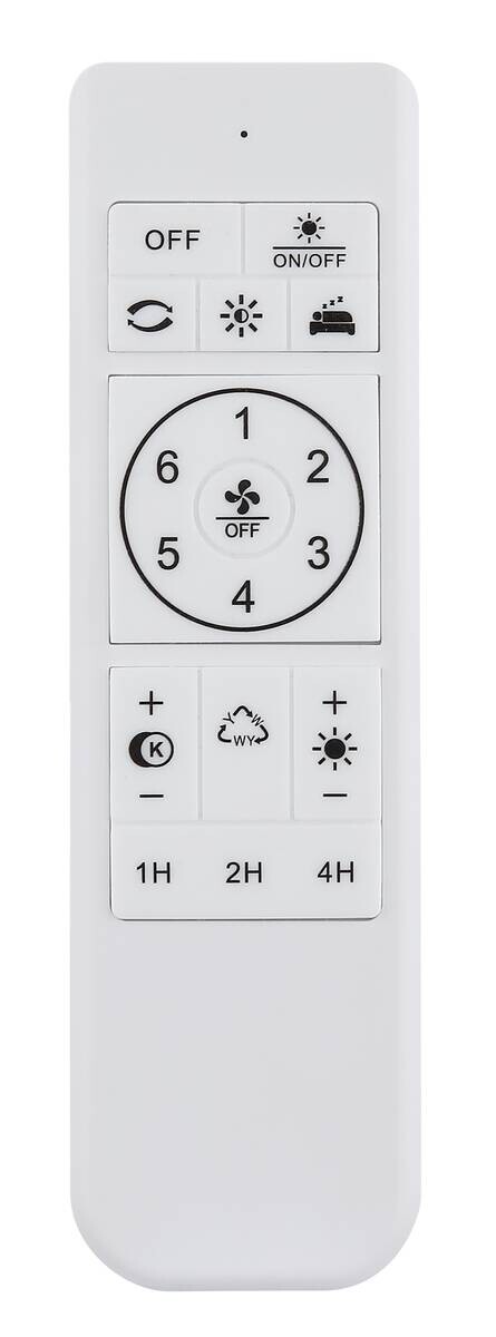 GLOBO LED-Deckenventilator mattschwarz weiß Opal Kunststoff Acryl H/D: ca. 20x45 cm 1 Brennstellen
