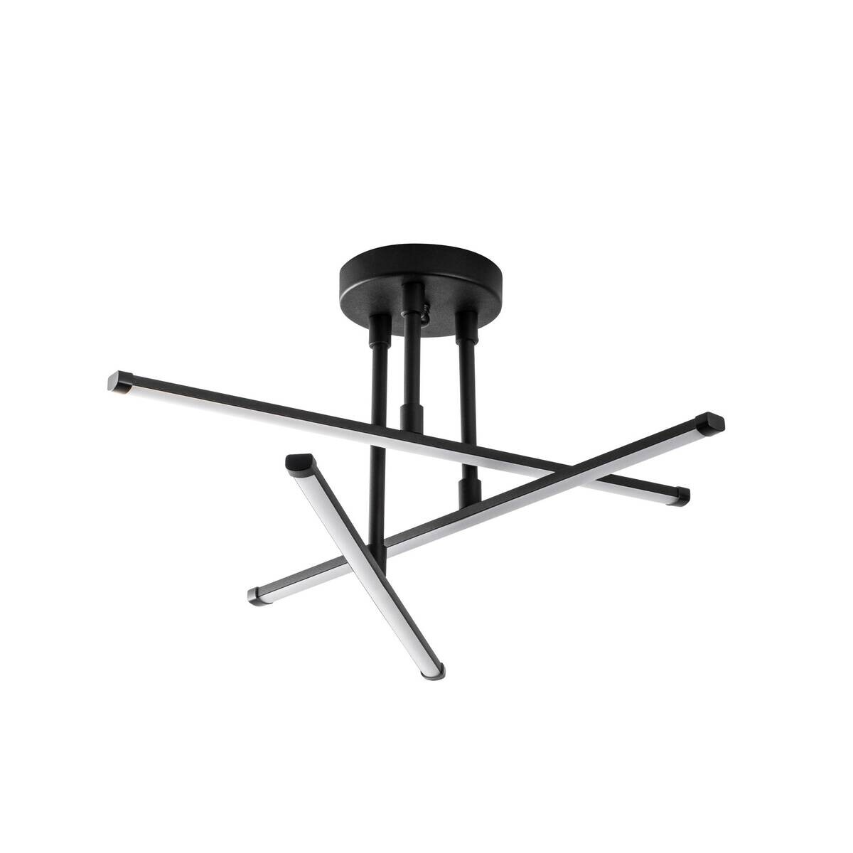 Opviq LED-Deckenleuchte schwarz B/H/T: ca. 51x26x51 cm