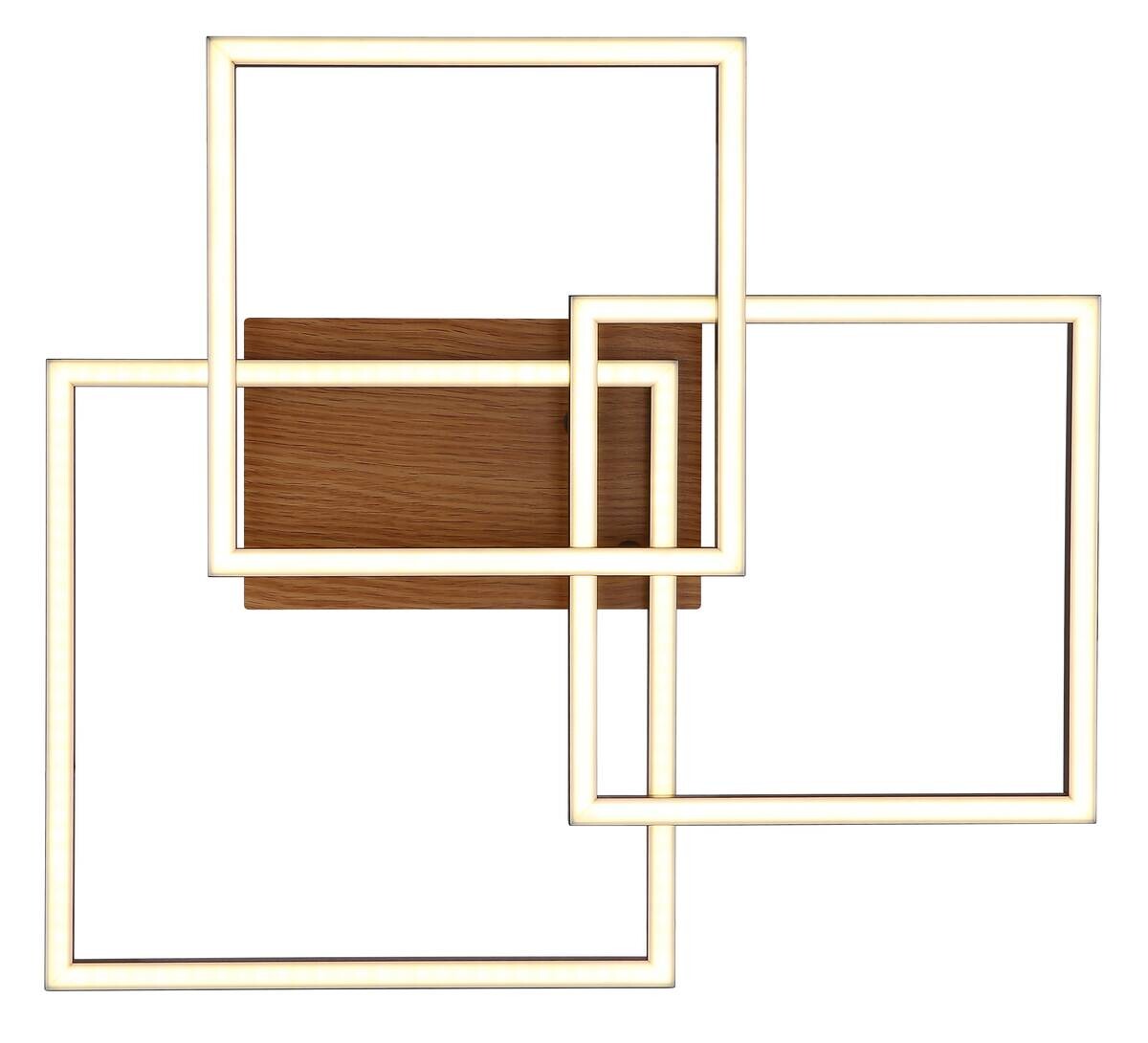 GLOBO LED-Deckenleuchte TATJANA schwarz Kunststoff B/H/T: ca. 45x9x5 cm 1 Brennstellen
