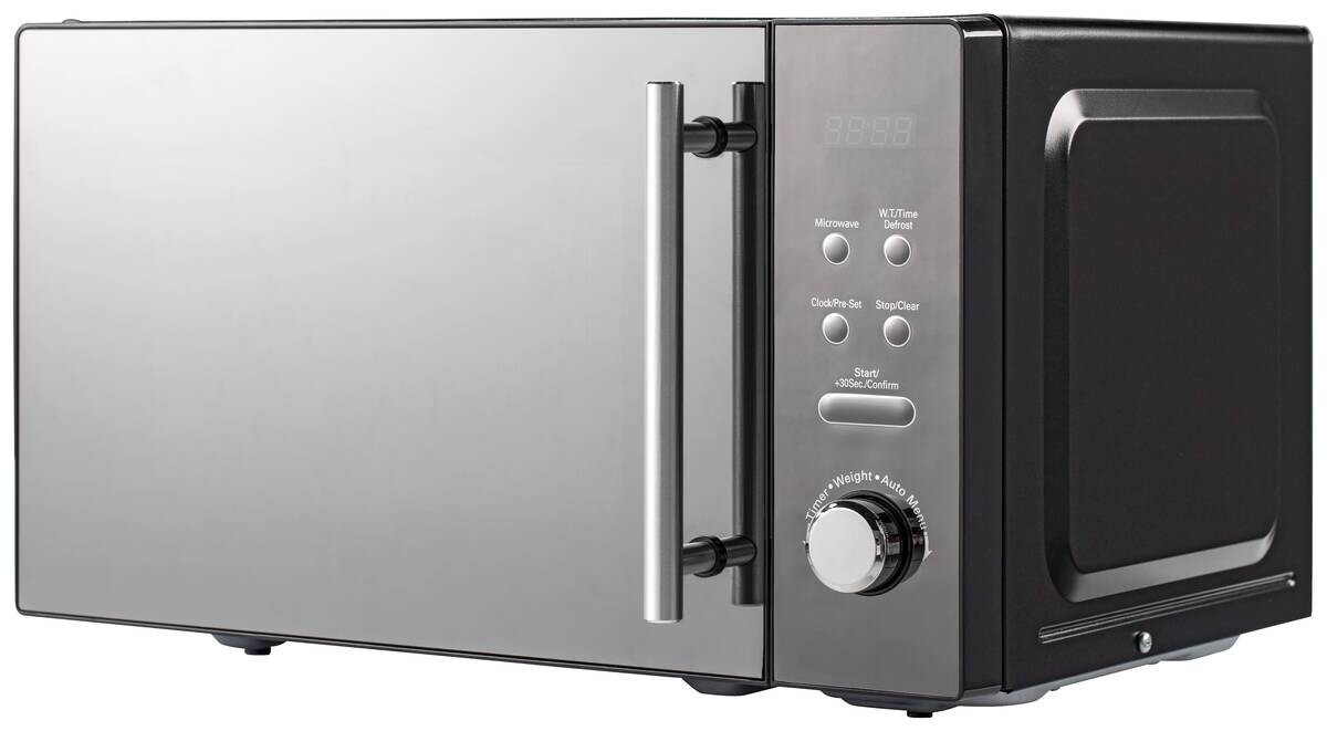 POCOline Mikrowelle AM720C3D-PM schwarz Metall B/H/T: ca. 44x26x35 cm ca. 20 l