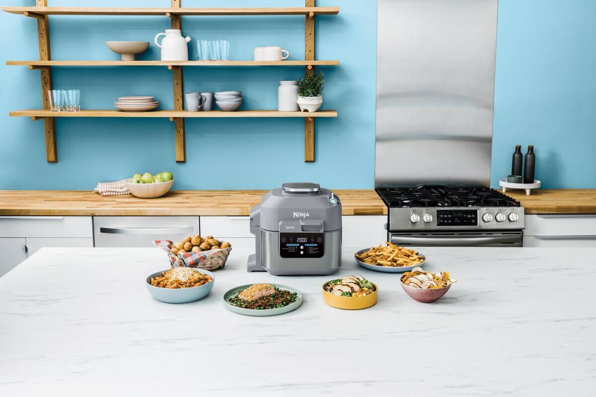 Ninja Heißluftfritteuse ON400EU grau Kunststoff B/H/L: ca. 33x31x35 cm ca. 5,7 l