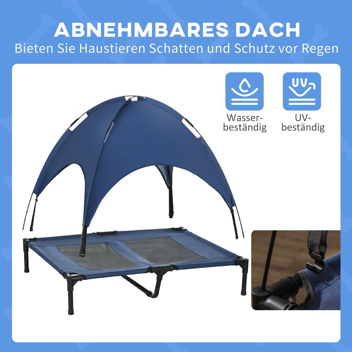 PawHut Hunde-Zubehör schwarz Polyester B/H/L: ca. 76x92x90 cm