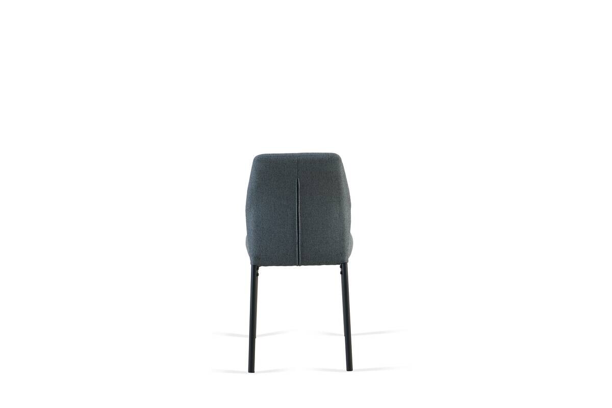 Tischgruppe Alicante schwarz anthrazit Webstoff B/H/T: ca. 120x75x70 cm