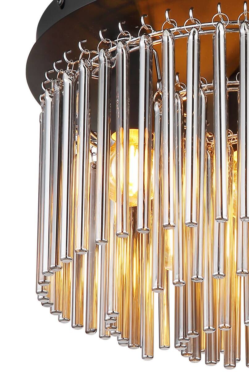 GLOBO Deckenleuchte Garley schwarz Metall H/D: ca. 23x30 cm E14 1 Brennstellen
