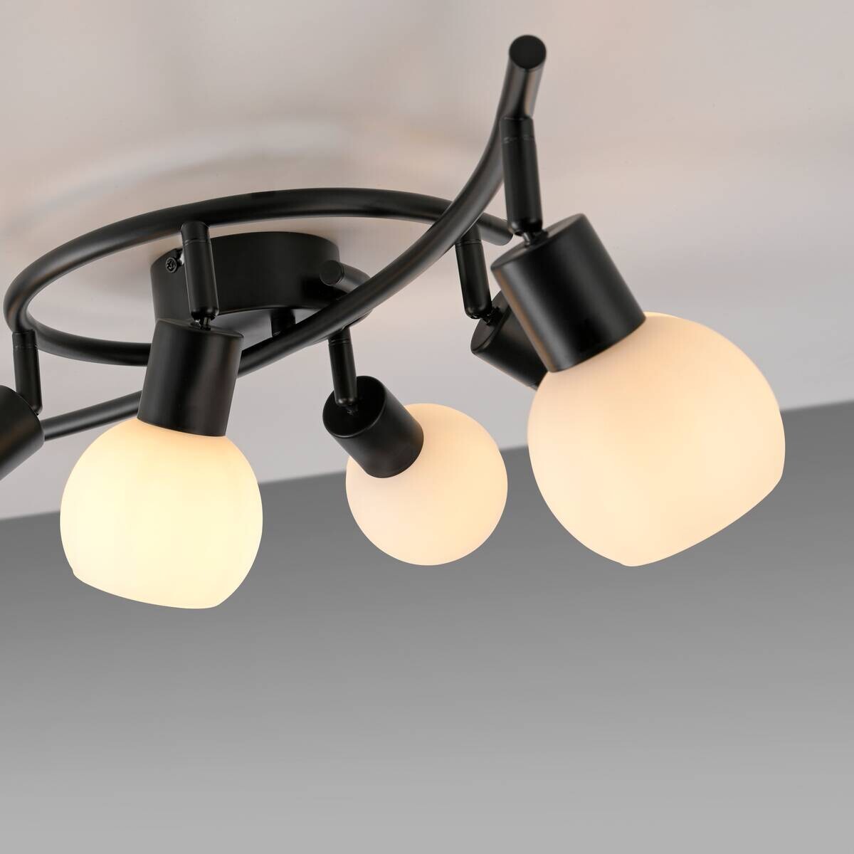 Just Light Spot 4flg. schwarz B/H/L: ca. 27x22x85 cm E14 4 Brennstellen