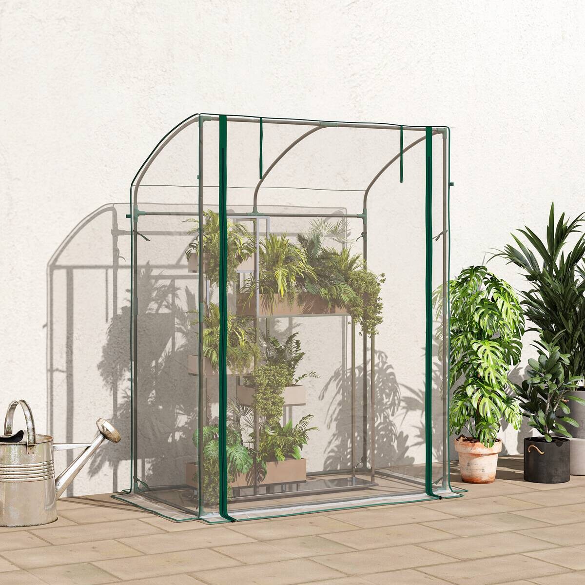 Outsunny Gewächshaus B/H/T/L: ca. 70x170x70x128 cm transparent