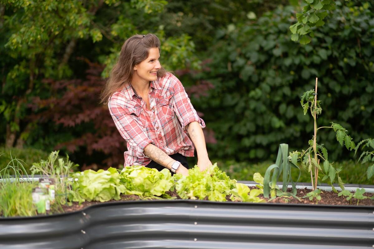 Westmann Hochbeet Grow Faster anthrazit Stahl B/H/L: ca. 160x82x240 cm