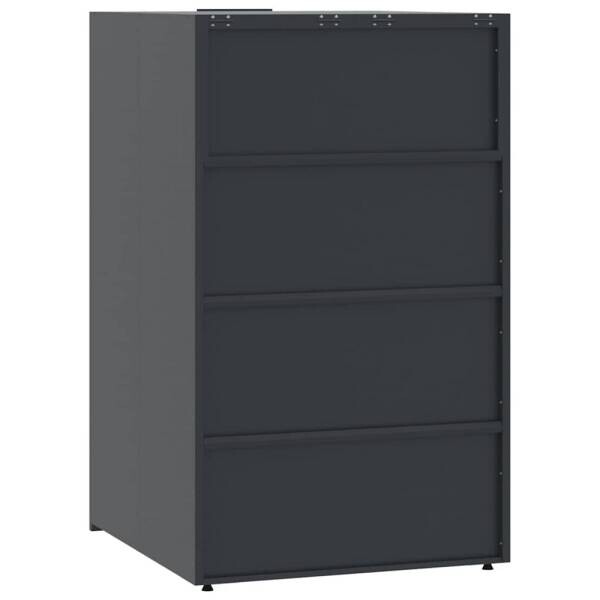vidaXL Mülltonnenbox anthrazit