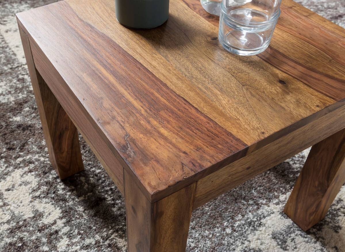 Wohnling Couchtisch natur Echtholz B/H/T: ca. 45x40x45 cm