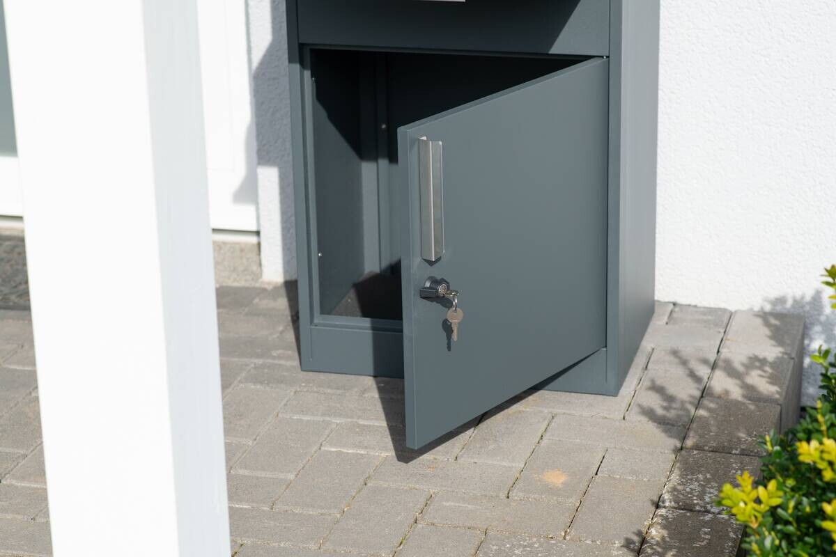 Westmann Paketbox Pedro anthrazit B/H/L: ca. 50x112x37 cm