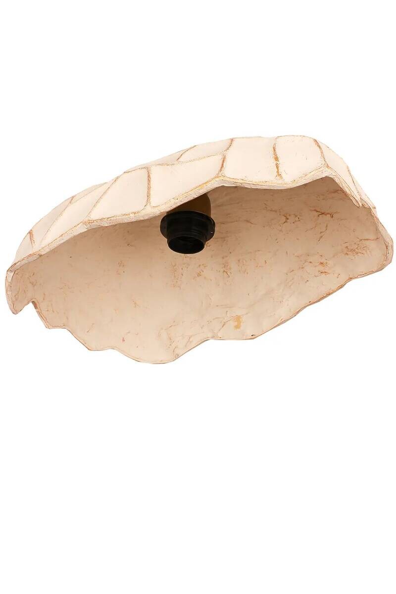 Opviq Pendelleuchte beige gold Beton Metall B/H/T/L/D: ca. 37x65x37x37x37 cm E27 1 Brennstellen