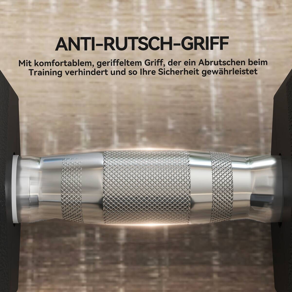 HOMCOM Kurzhantel schwarz Gummi B/H/L: ca. 16,2x34,6x16,2 cm