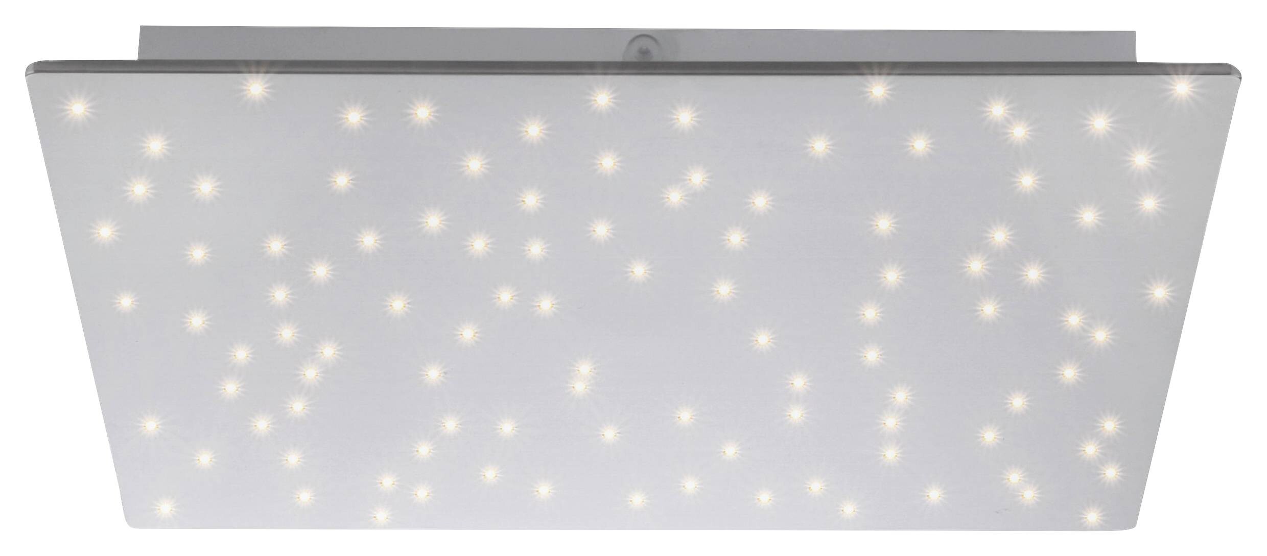 Just Light Deckenleuchte PN14671-55 Sparkle stahlfarbig Aluminium Stahl Kunststoff B/H/L: ca. 45x4x45 cm