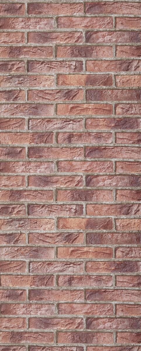 Papiertapete Steinoptik rot B/L: ca. 53x1005 cm