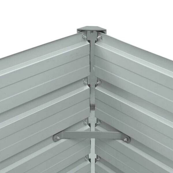 Hochbeet grau Stahl B/H/L: ca. 40x45x100 cm