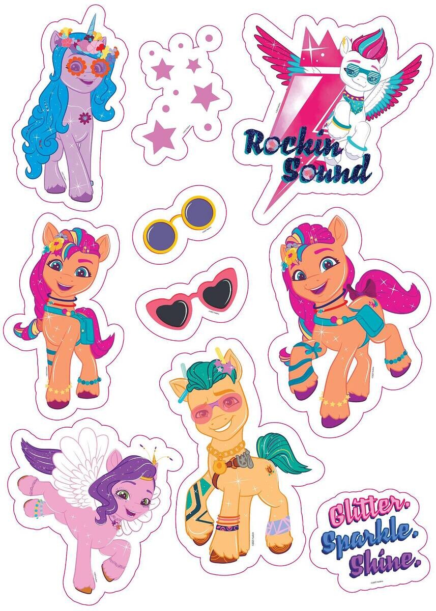 Wandsticker My little pony B/L: ca. 50x70 cm