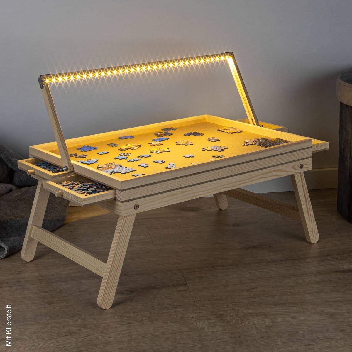 HI Puzzlebrett m.LED-Beleuchtung 1000er B/H/T: ca. 76x56x38 cm
