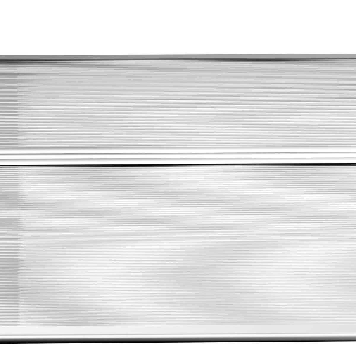 Outsunny Pultvordach transparent schwarz B/H/L: ca. 96x27x303 cm