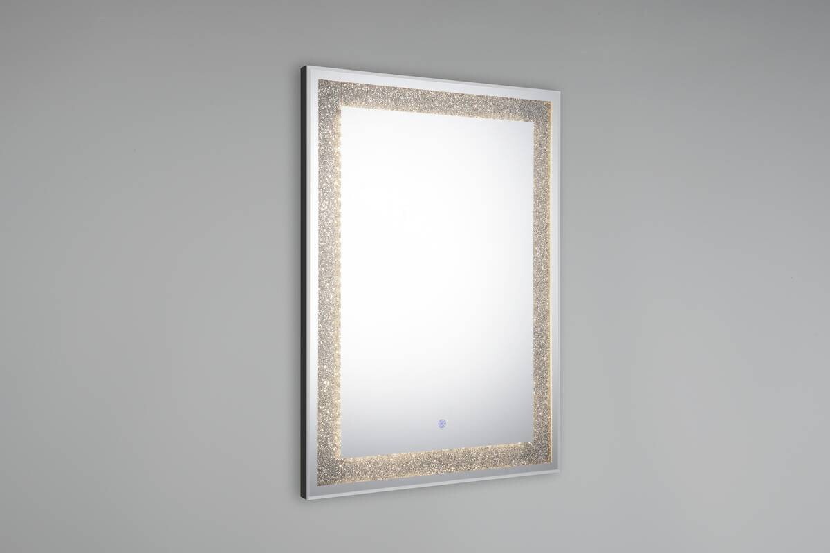 Mirrors & More LED-Spiegel Hermine glasklar B/H: ca. 50x70 cm