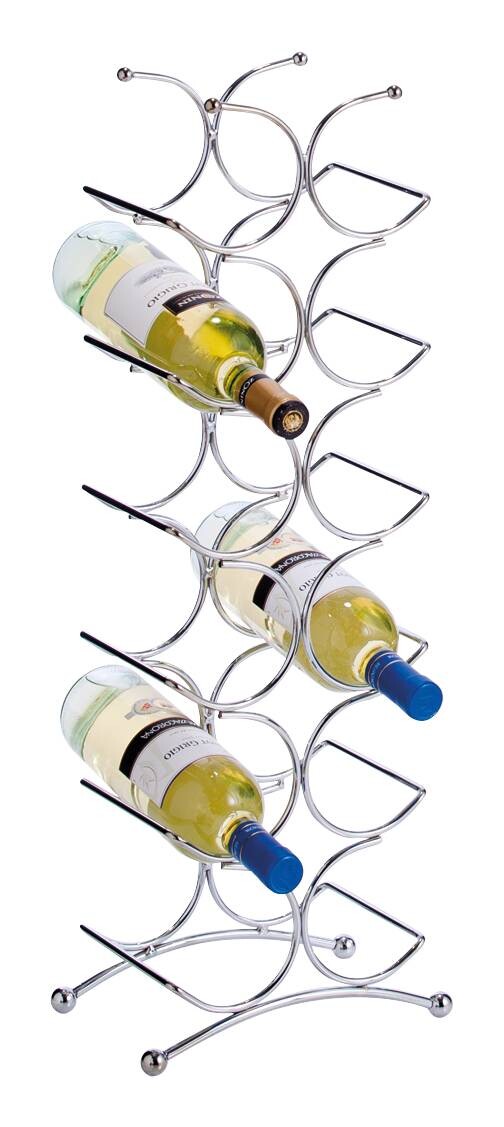 Zeller Weinregal silber Metall B/H/T: ca. 25x68x16 cm