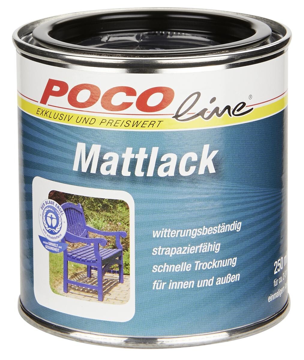 POCOline Acyl Buntlack tiefschwarz seidenmatt ca. 0,25 l