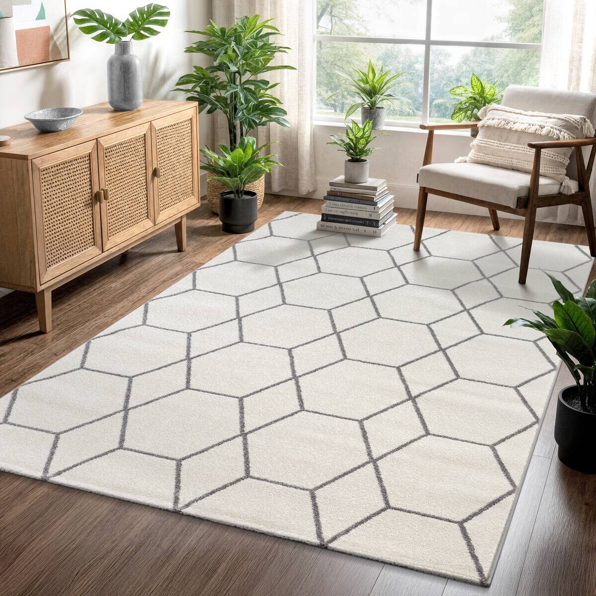 Sanat Teppich Trellis creme B/L: ca. 80x150 cm