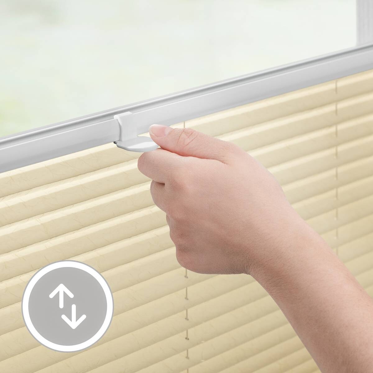 LICHTBLICK Spannplissee creme B/L: ca. 55x130 cm