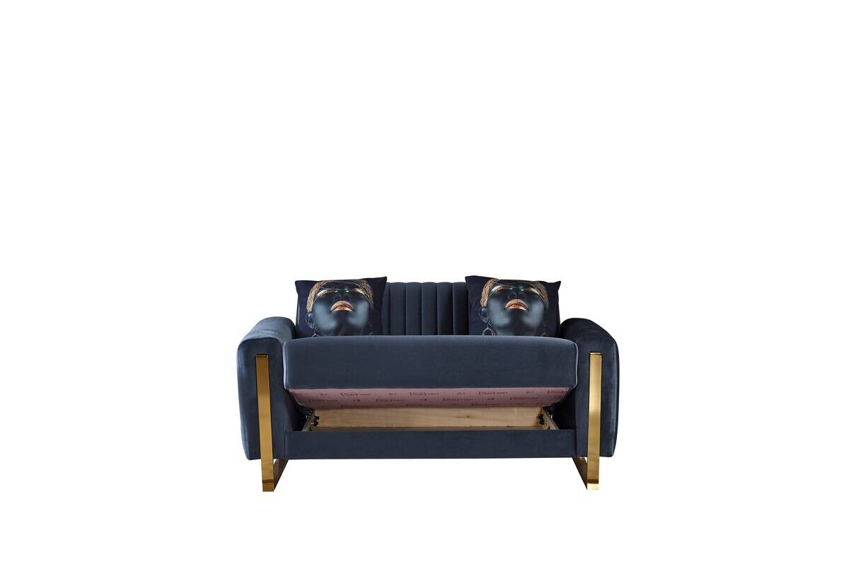 Sofa anthrazit Microfaser B/H/T: ca. 167x86x87 cm