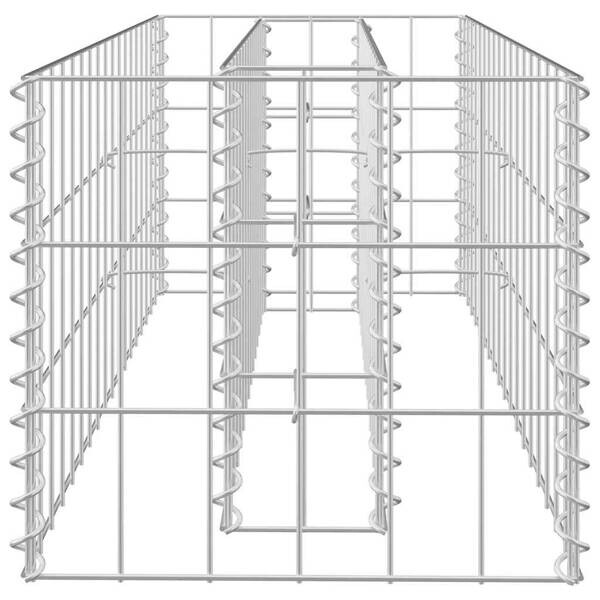 Gabionen-Hochbeet silber Stahl B/H/L: ca. 30x30x90 cm
