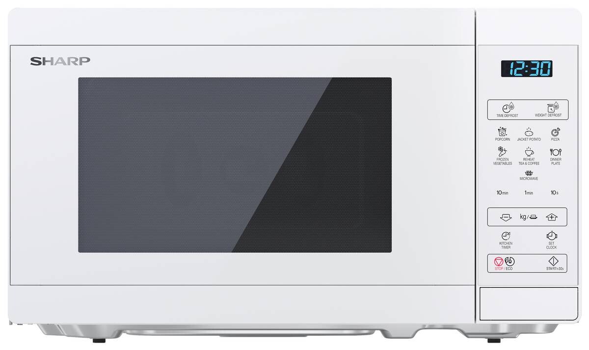 Sharp Mikrowelle YC-MS02E-C weiß Glas B/H/T: ca. 44x25,8x32,4 cm